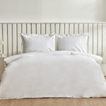 Karaca Home Cool Touch Stripe Doppel Bettbezug Set Weiß