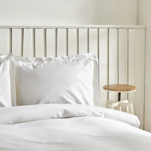 Karaca Home Cool Touch Stripe Doppel Bettbezug Set Weiß