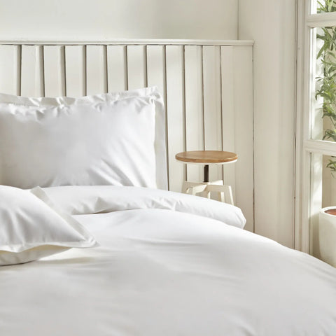 Karaca Home Cool Touch Stripe Doppel Bettbezug Set Weiß