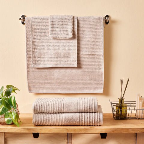 Karaca Rachel Supreme Badetuch, Beige, 100x150 cm