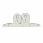 Karaca Home Desma Family Badezimmer-Set, Offwhite
