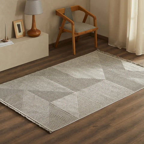 Kaşmir Halı 7/24 İskandinav Clara, Grau, 160x230 cm