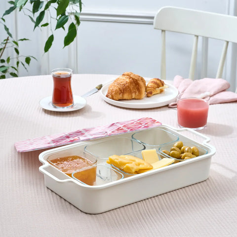Karaca Jofy Frühstücksset, Rot