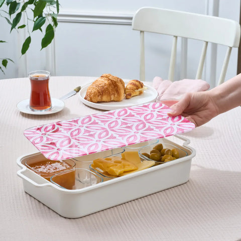 Karaca Jofy Frühstücksset, Rot