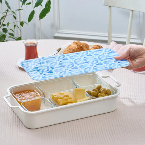 Karaca Jofy Frühstücksset, Blau