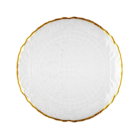 Karaca Dalia Gold Dessert-Set für 6 Personen, 7 teilig