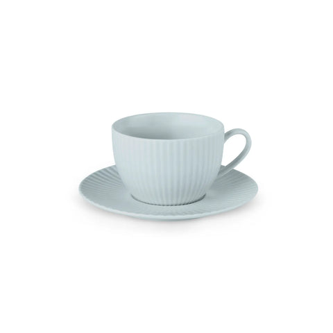 Karaca Seashell Zephyt Teetasse für 6 Personen, Blau, 200 ml