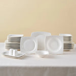 Karaca Square Bone Vesta White 52-Teiliges 12-Personen Geschirrset