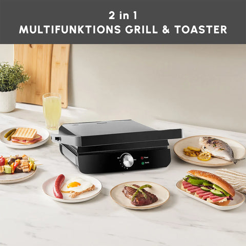 Karaca Toastmaster Inox Toaster und Grillmaschine, 2000W