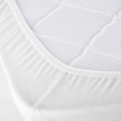 Karaca Home Jersey-Spannbetttuch, doppelt, weiß