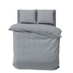 Nautica Solid Double Grey Bettbezugsset, 200x200, 2x80x80