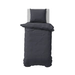 Nautica Solid Einzelperson Anthrazit Bettbezugsset, 135x200, 80x80