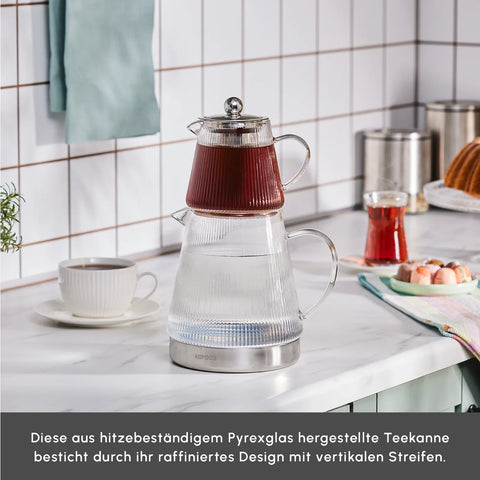 Karaca Keops Glas-Teekanne