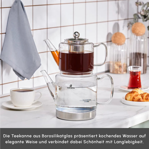Karaca Dora Glas-Teekanne XL