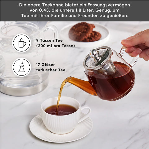 Karaca Dora Glas-Teekanne