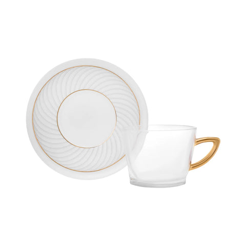 Karaca Bekka 2 Personen Teetassen-Set, 4 Teilig