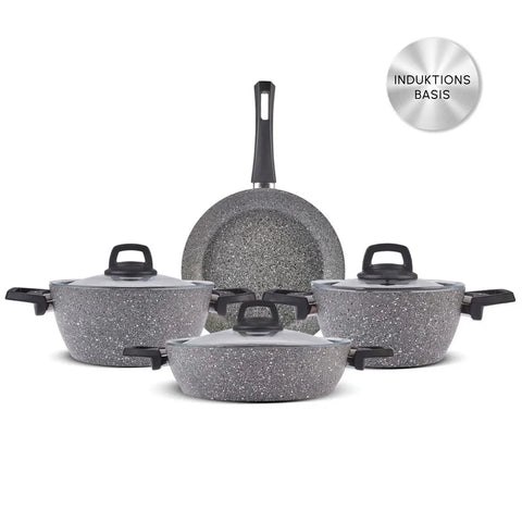 Karaca Gris Biogranit Induktion-basis Kochtopf Set, 7 teilig 