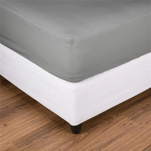 Nautica Jersey Spannbetttuch, Silbergrau, 180x200cm