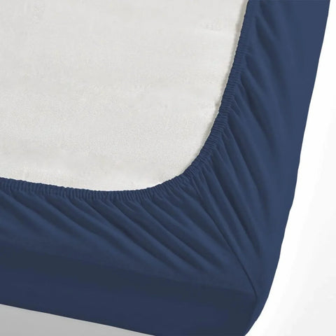 Nautica Jersey Spannbetttuch, Marineblau, 140x200cm