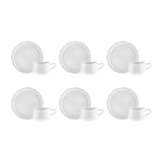 Karaca Streamline Hole Teetasse Set für 6 Personen 200ml