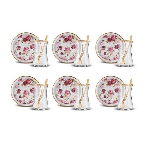 Karaca Marilla Tee-Set für 6 Personen, 18 Teilig