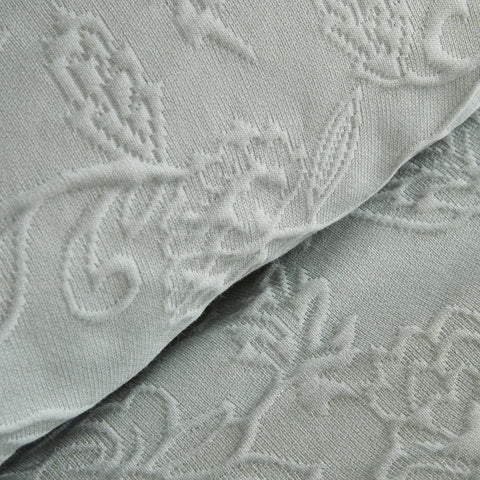Karaca Home White Collection Tyra 100% Baumwolle Doppelbettdecke, Salbei