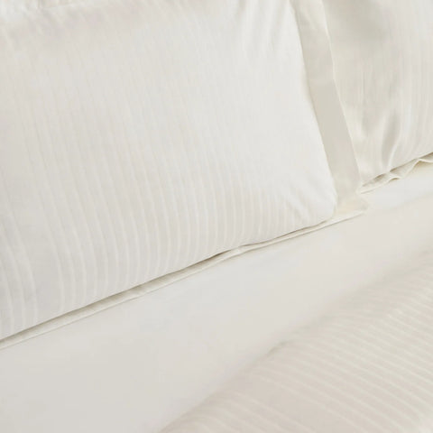 Karaca Home Uniq 100% Baumwolle Sateen Doppel Bettbezug Set Weiß