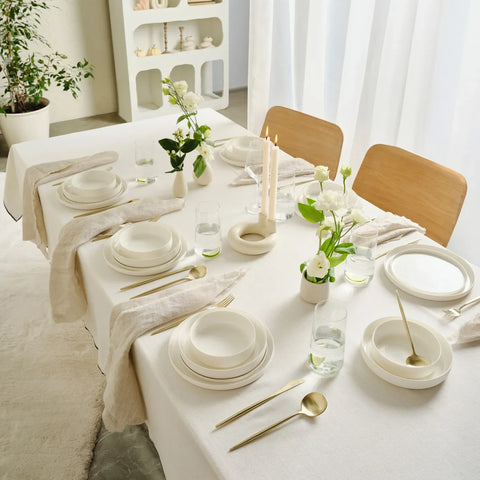 Karaca Finesse 24-teiliges 6-Sitzer Tafelservice Weiß
