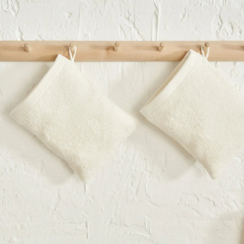 Karaca Home Ring Lace 9 Stück Familie Badezimmer Set Offwhite-Offwhite