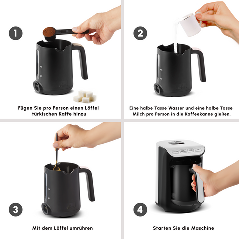 Karaca Hatır Koz Milky Türkische Kaffeemaschine