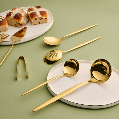 Karaca Orion Matte Gold 7-Teiliges Service Set