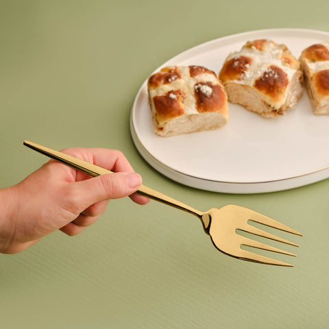 Karaca Orion Matte Gold 7-Teiliges Service Set