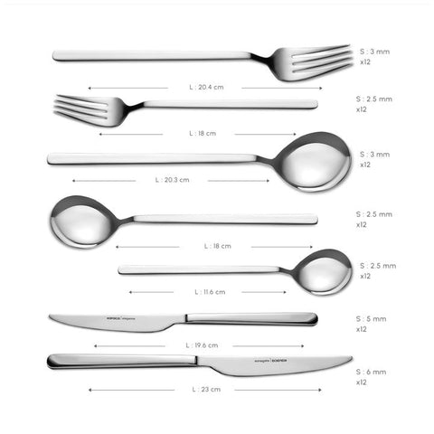 Karaca Gale Elegance 12-Personen 84-Teiliges Besteckset