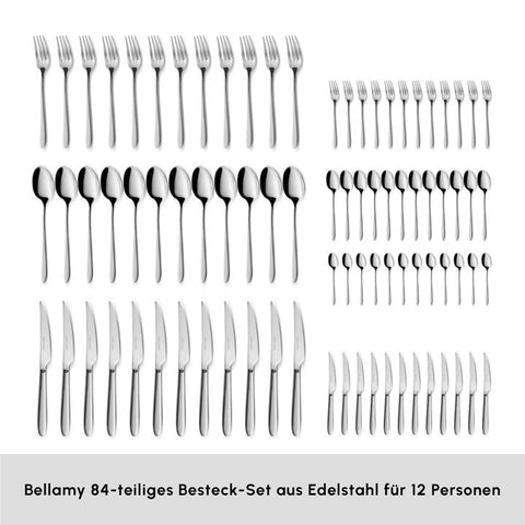 Karaca Bellamy 84 Teilig 12 Person Eleganz Boxed Besteck Set