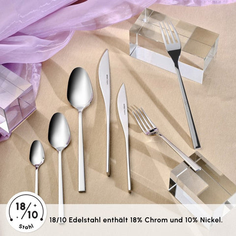 Karaca New Everest Elegance Besteckset für 12 Personen, 84-teiliges