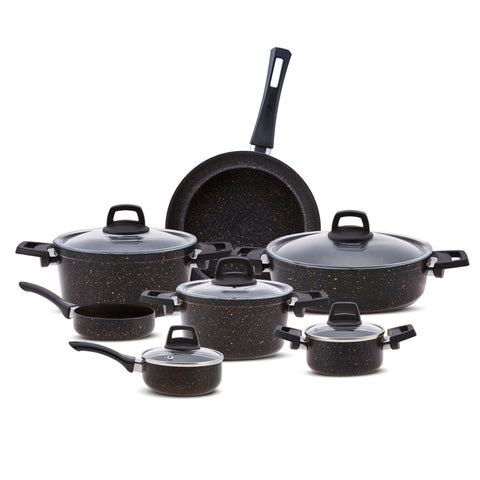 Karaca Biogranit Blackgold 12-teiliges Kochgeschirr-Set