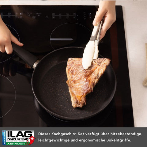 Karaca Biogranit Blackgold 12-teiliges Kochgeschirr-Set