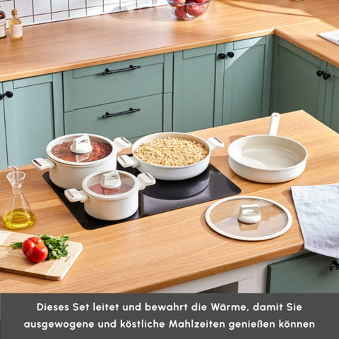 Karaca Swiss Crystal Ceramica Valenti 7-Teiliges Kochgeschirr-Set