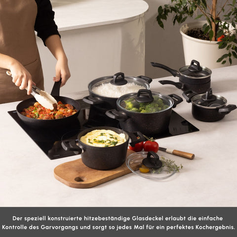 Karaca Biogranit Blackgold 12-teiliges Kochgeschirr-Set