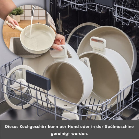 Karaca Swiss Crystal Ceramica Valenti 7-Teiliges Kochgeschirr-Set