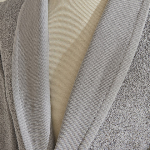 Karaca Home Allen 100% Baumwolle 6-teiliges Familien-Badset Creme Grau