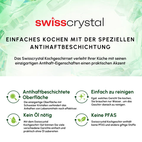 Karaca Swiss Crystal Midnight Keramik Kochgeschirr-Set 6-teilig