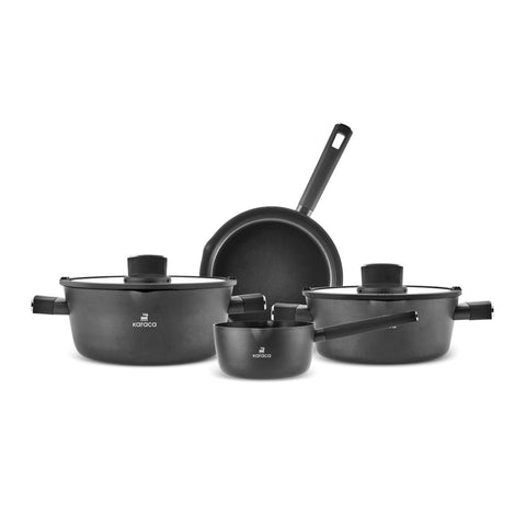 Karaca Swiss Crystal Midnight Keramik Kochgeschirr-Set 6-teilig