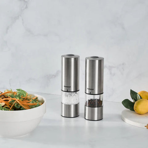 Homend Grindgo 6004UK Wiederaufladbare Gewürzmühle, Inox