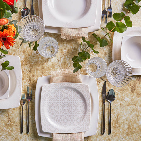 Karaca Royal Lace 24-teiliges Tafelservice