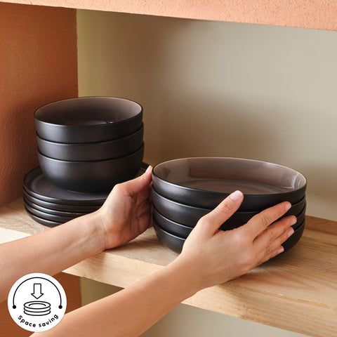 Karaca Earth Collection Mercure 59-Teiliges 12-Personen Geschirrset