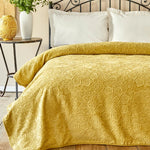 Karaca Home Scala Mustard Embossy Decke Doppel