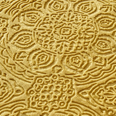 Karaca Home Scala Mustard Embossy Decke Doppel